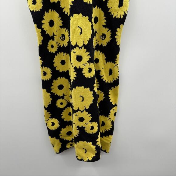 Urban Outfitters Charlie‎ Knit Sunflower Floral Print Sleeveless Halter Dress S - Picture 5 of 11